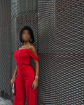 صورة Lady in red jumpsuit 